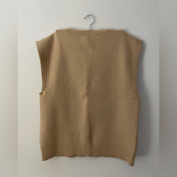 Zara Tops Zara Oversized Sweater Vest Poshmark